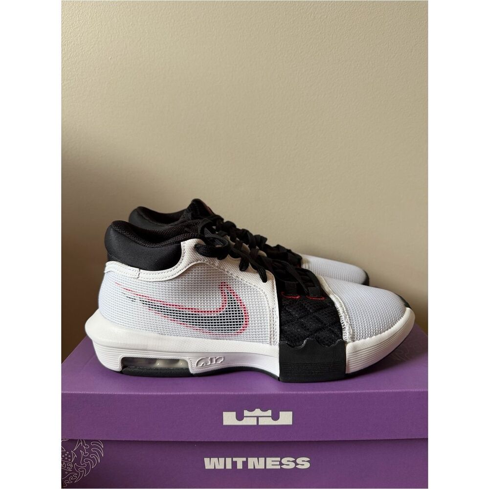 Nike Lebron Witness 8 White University Red FB2239-103 Men’s Size 10